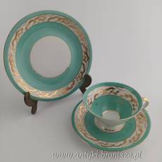 Filiżanka porcelanowa (trio) Schmiedefeld ręcznie malowana