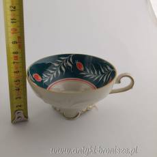 Filiżanka porcelanowa (trio) Turyngia Kahla ręcznie malowana