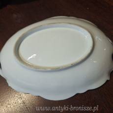 Patera misa - stara porcelana w niebieskie kwiaty - poz. 4578