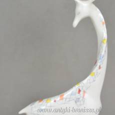 Żyrafa pikasiak Jenő Hanzély Aquincum Węgry lata 60te w.19cm