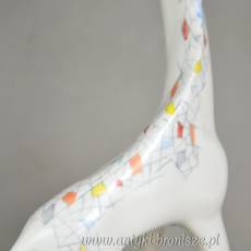 Żyrafa pikasiak Jenő Hanzély Aquincum Węgry lata 60te w.19cm