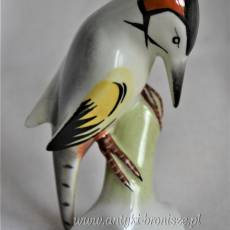 New Look dzięcioł porcelana Drasche Węgry pikasy lata 60-te wys.10cm