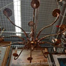 Duzy zyrandol (lampa), klasyczny ( lity metal ) - 10-cio ramienny - poz. 6380