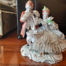 Elegancka Para z porcelany niemieckiej - poz. 599