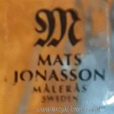 Świecznik adwentowy szwedzkie szkło artystyczne Målerås Glasbruk Mats Jonasson lata 80/90te