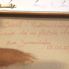 Olej na płótnie "Szał" kopia Ewa Dworzańska 2020r 46/55cm