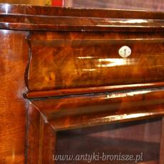 Kątnik biedermeier witryna narożna lata międzywojenne wys.144cm