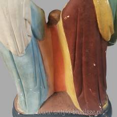 Gipsowa figurka rzeźba Świętej Rodziny wys.32,szer.25cm pierwsza połowa XXw