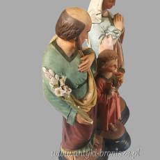 Gipsowa figurka rzeźba Świętej Rodziny wys.32,szer.25cm pierwsza połowa XXw