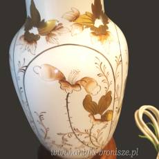 Lampa stołowa ceramika Louis Drimmer Francja lata 70te