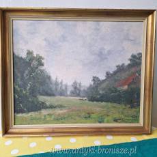 ONP - "Pejzaz" podpisany L.Lecrenier rozm.: 38 x 45 cm - poz. 7040