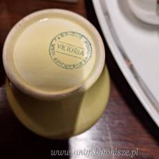 Cukiernica z porcelany + zolta filizanka Villeroy & Boch (Luxembourg) - poz. 5029