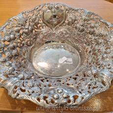 Miska platerowa , bogaty wzor rococco - poz. 2569