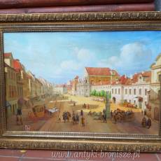ONP - "Widok Warszawy-Krakowskie Przedmiescie" według: Bernardo BELLOTTO - poz.6665
