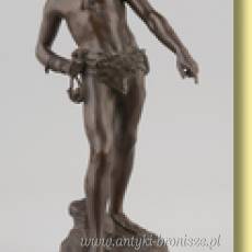 Louis Auguste Moreau (Szkola francuska):"David" - Figura z brazu, sygnowana: L.Moreau - poz. 4466