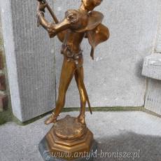 Figura z brazu zloconego Mefisto z gitara i szabla u boku - sygn. DeVeyer - poz. 3953