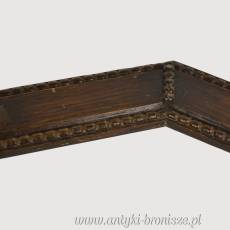Rama do lustra, obrazu, dębowa, ośmiokątna lata 20te 53/83cm