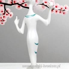 Japonka sygnowana Hollohaza Kwiat Kwitnącej Wiśni Węgry lata 60te