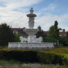 MARMUROWA FONTANNA unikat KOBIETY 550 cm BIAŁA