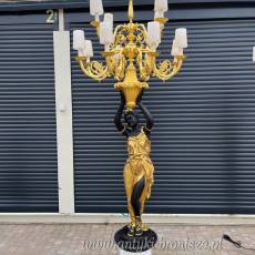 PAŁACOWE LAMPY BRĄZ ZŁOCONY kobiety 240 cm