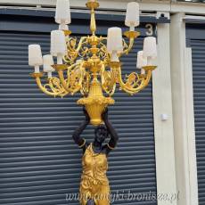 PAŁACOWE LAMPY BRĄZ ZŁOCONY kobiety 240 cm
