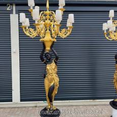 PAŁACOWE LAMPY BRĄZ ZŁOCONY kobiety 240 cm