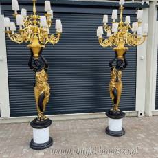 PAŁACOWE LAMPY BRĄZ ZŁOCONY kobiety 240 cm
