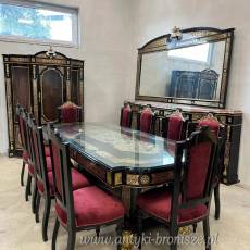 SALON BOULLE - DUŻY ZESTAW stół INTRARSJE