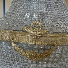 LAMPA ŻYRANDOL - KRYSZTAŁ- gruszka 350 cm duża fi 190 MEGA DUŻY