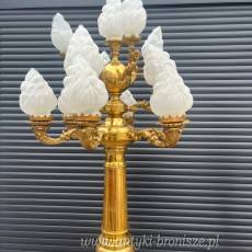 PAŁACOWE LAMPY MARMUR + BRĄZ 210 cm bordo