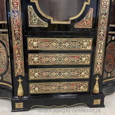 BOULLE - witryna intarsj. GABLOTA - BIBLIOTEKA