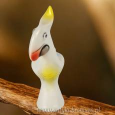 Papuga kakadu art deco Hollohaza Węgry lata 60-te dekoracja a'la picasso