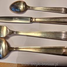 Sztucce platerowe "Art Déco", komplet dla 8 osob, sygnowane"ELLDEE 100 Germany" - poz. 6989