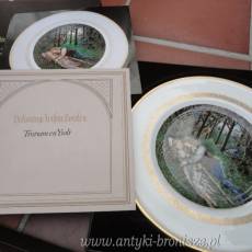 Royal Worcester “The King Arthur plates”. seria 6 talerzy z porcelany ze scenami z historii Krola Artura - poz. 5879