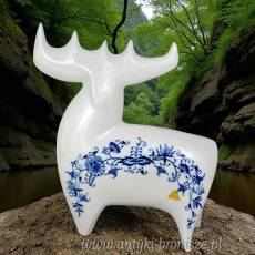 Łoś projektant Vladimír David Royal Dux Styl brukselski Czechy lata 60te 26/23cm