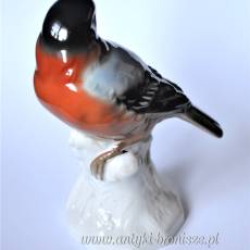 Ptak gil VEB Unterweißbacher Werkstätten für Porzellankunst  Volkstedt Turyngia l wys.13cm