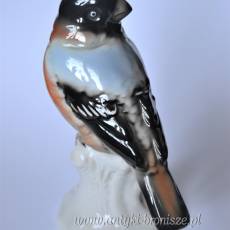 Ptak gil VEB Unterweißbacher Werkstätten für Porzellankunst  Volkstedt Turyngia l wys.13cm
