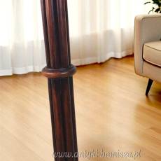 Lampa podłogowa drewniana mahoń Anglia lata 20te  188cm
