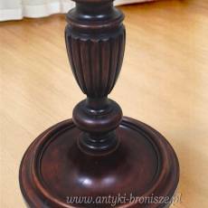 Lampa podłogowa drewniana mahoń Anglia lata 20te  188cm