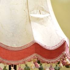 Lampa podłogowa drewniana mahoń Anglia lata 20te  188cm