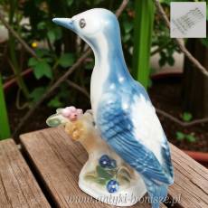 Dzięcioł niebieski Zsolnay Ferenc Őry Węgry lata 60te 17,5cm