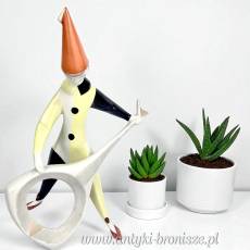 New Look Klaun z gitarą Jenő Hanzély Aquincum Węgry lata 60te