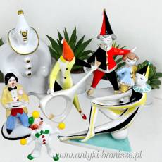 New Look Klaun z gitarą Jenő Hanzély Aquincum Węgry lata 60te