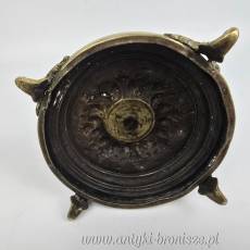 Świecznik figuralny brąz Fabryka Wolska Warszawa XIX/XXw