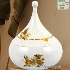 Bomboniera Rosenthal Studio Line Bjorn Wiinblad złoty dekor lata 70te.