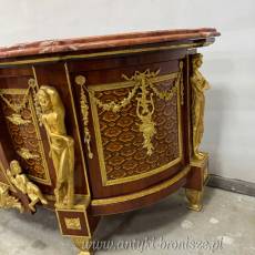 Monumentalna komoda -bufet w stylu barokowym - POSTACIE masywna