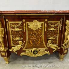 Monumentalna komoda -bufet w stylu barokowym - POSTACIE masywna