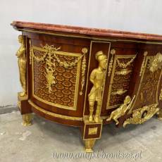 Monumentalna komoda -bufet w stylu barokowym - POSTACIE masywna