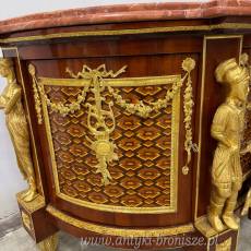 Monumentalna komoda -bufet w stylu barokowym - POSTACIE masywna