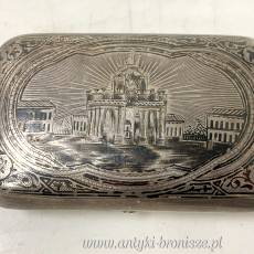 Tabakiera / papierośnica – Carska Rosja, Wilno 1883 r